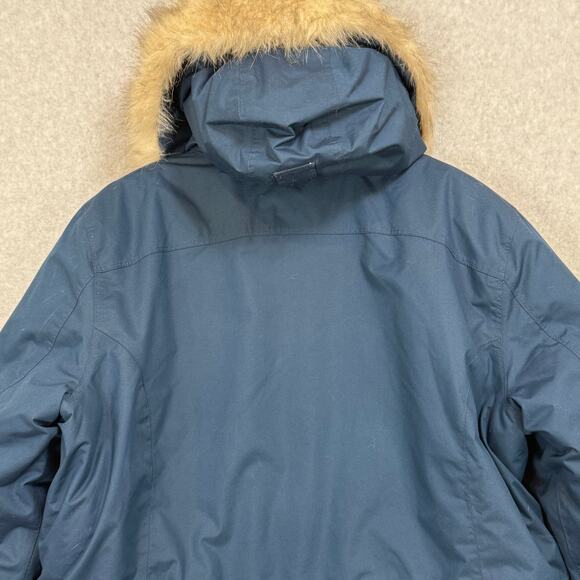LL Bean Baxter State Parka Size XL Reg Goose Down Hooded Rugged Outdoor Blue - Picture 10 of 16